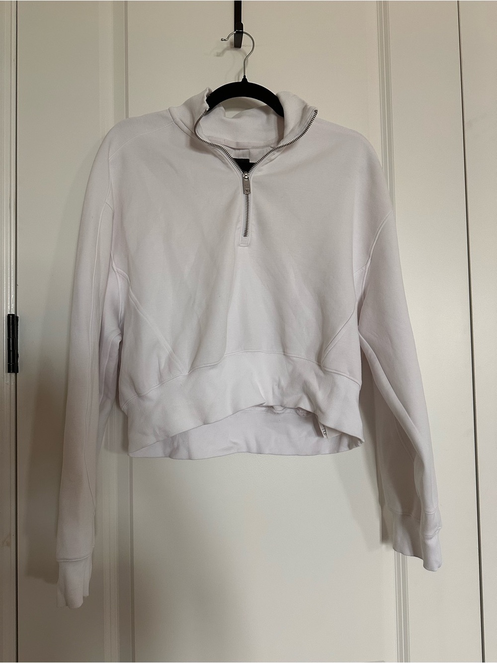 YPB White Half-Zip Pullover Sweatshirt - Women